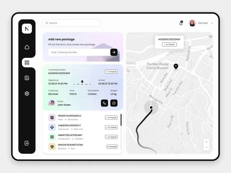 Tracking Systems — UniPOS software
